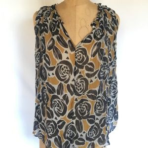 Lucky Brand Silk Chiffon Blouse